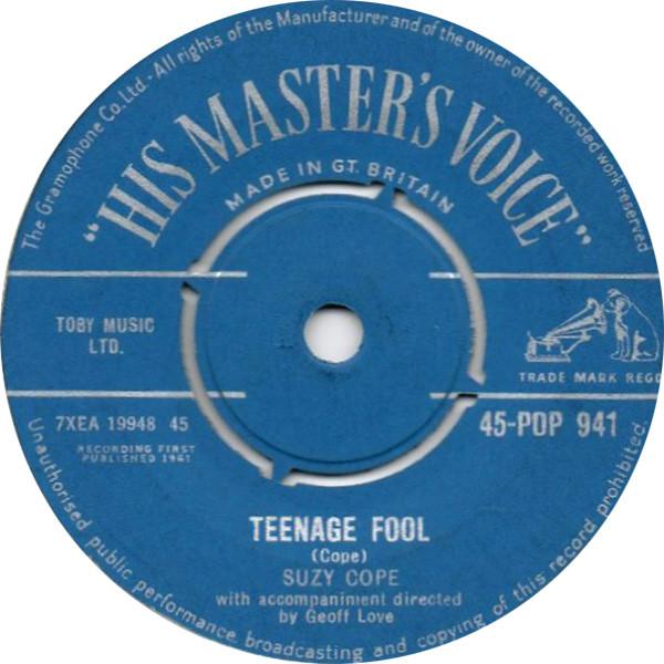 Suzy Cope, Geoff Love - Teenage Fool / Juvenile Delinquent