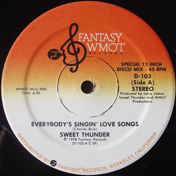 Sweet Thunder - Everybody's Singin' Love Songs