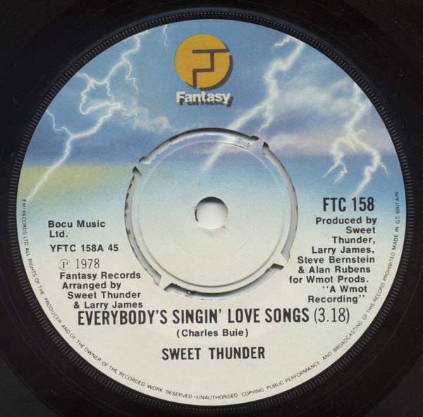 Sweet Thunder - Everybody's Singin' Love Songs