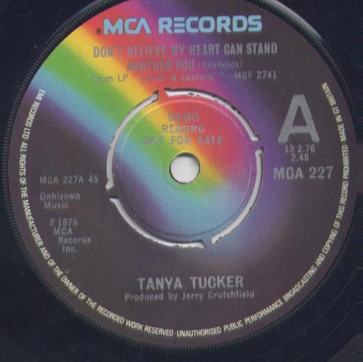 Tanya Tucker - Don't Believe My Heart Can Stand Another You