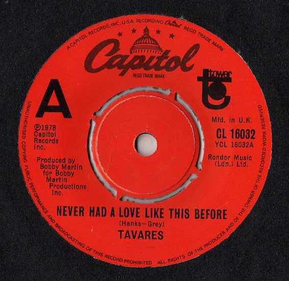 Tavares - Never Had A Love Like This Before