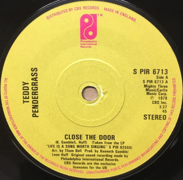 Teddy Pendergrass - Close The Door / Only You