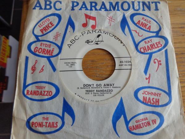 Teddy Randazzo - One More Chance / Don't Go Away