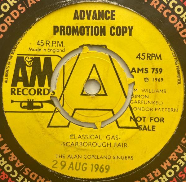 The Alan Copeland Singers - Classical Gas - Scarborough Fair / Baroque-A-Nova