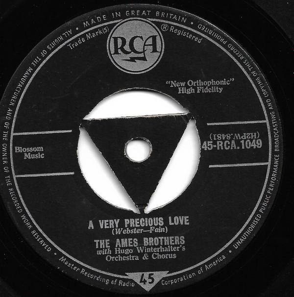 The Ames Brothers, Hugo Winterhalter Orchestra - A Very Precious Love