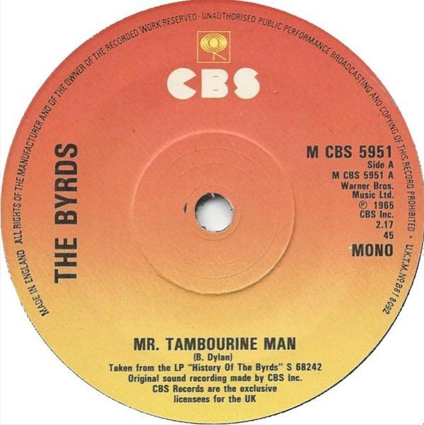 The Byrds - Mr Tambourine Man / Turn Turn Turn