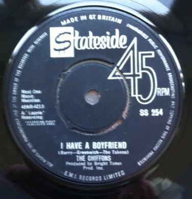 The Chiffons - I Have A Boyfriend / I'm Gonna Dry My Eyes