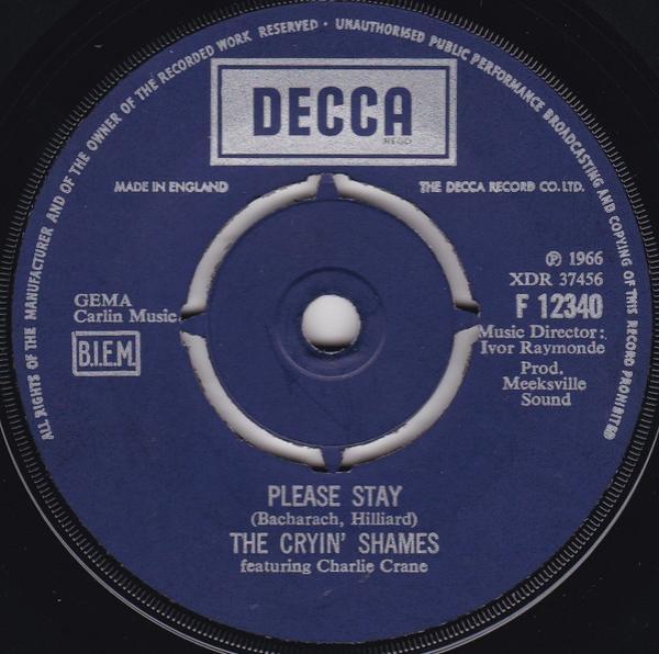 The Cryin' Shames - Please Stay