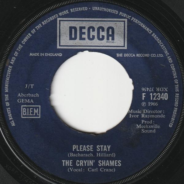 The Cryin' Shames - Please Stay