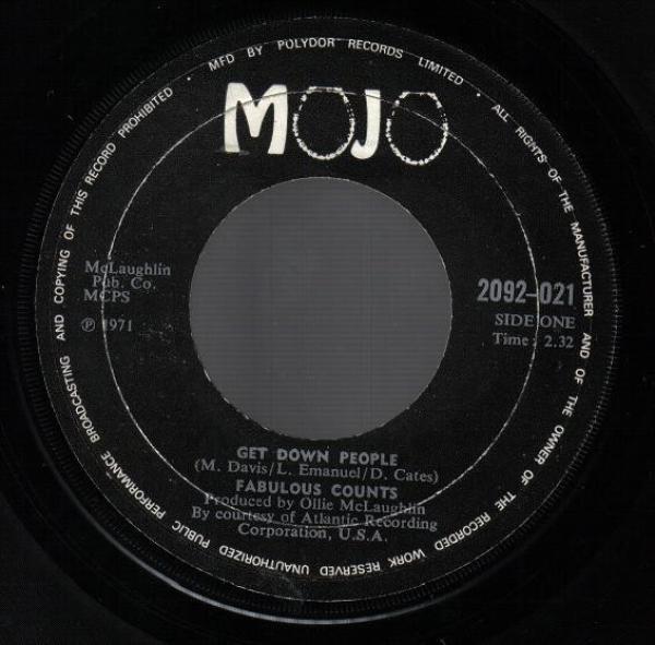 The Fabulous Counts - Get Down People