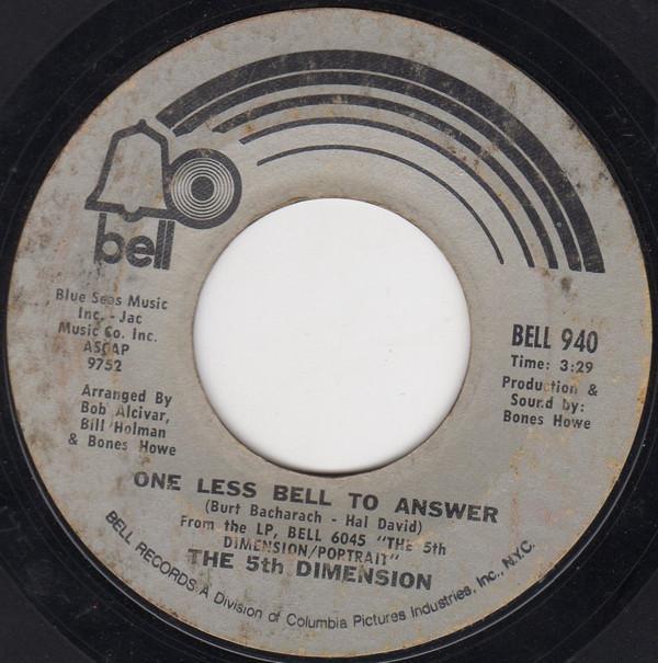 The Fifth Dimension - One Less Bell To Answer / Feelin' Alright?