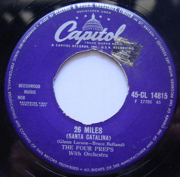 The Four Preps - 26 Miles (Santa Catalina) / Fools Will Be Fools
