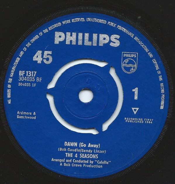 The Four Seasons - Dawn (Go Away) / No Surfin' Today