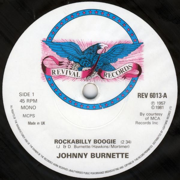 The Johnny Burnette Trio - Rockabilly Boogie / Tear It Up