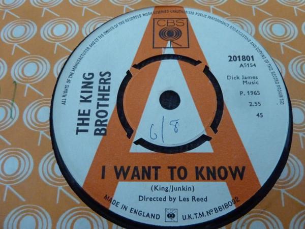 The King Brothers - I Want To Know