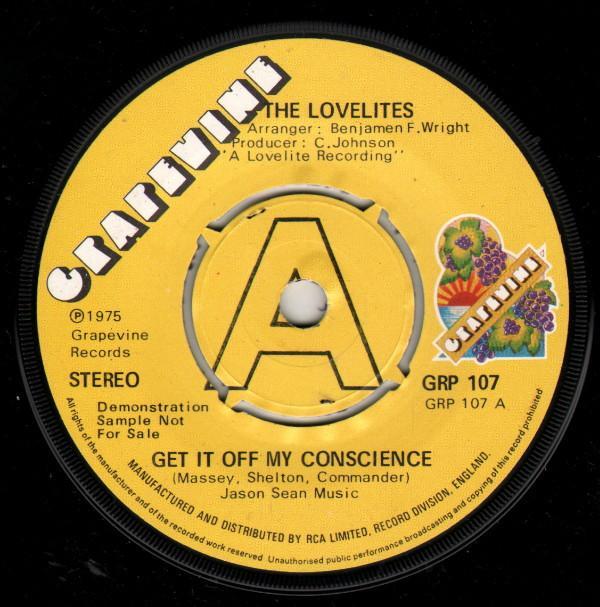 The Lovelites - Get It Off My Conscience