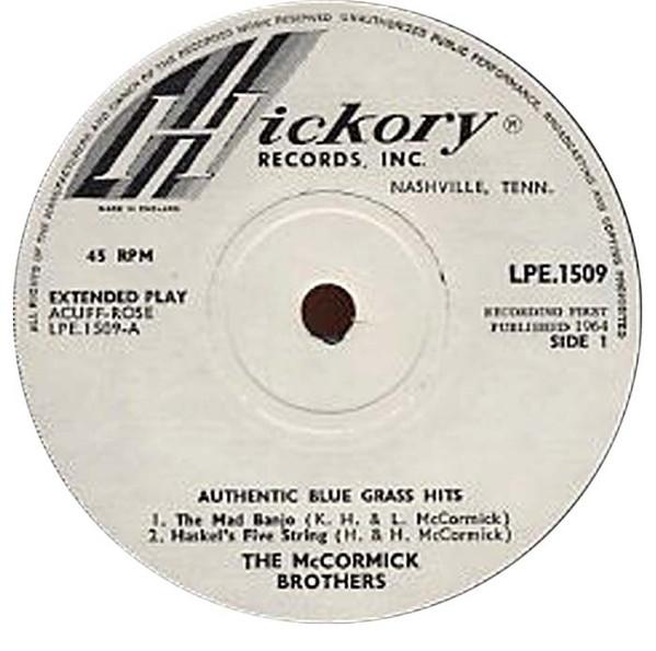 The McCormick Brothers - Authentic Blue Grass Hits