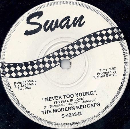 The Modern Redcaps - Golden Teardrops / Never Too Young (To Fall In Love)