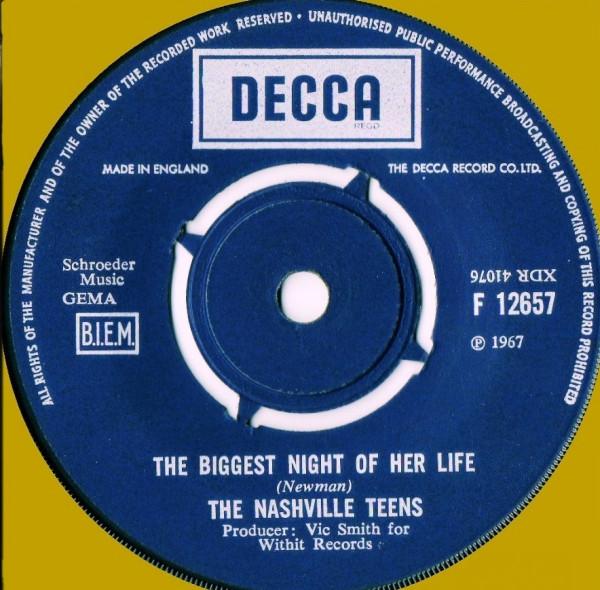 The Nashville Teens - The Biggest Night Of Her Life / Last Minute