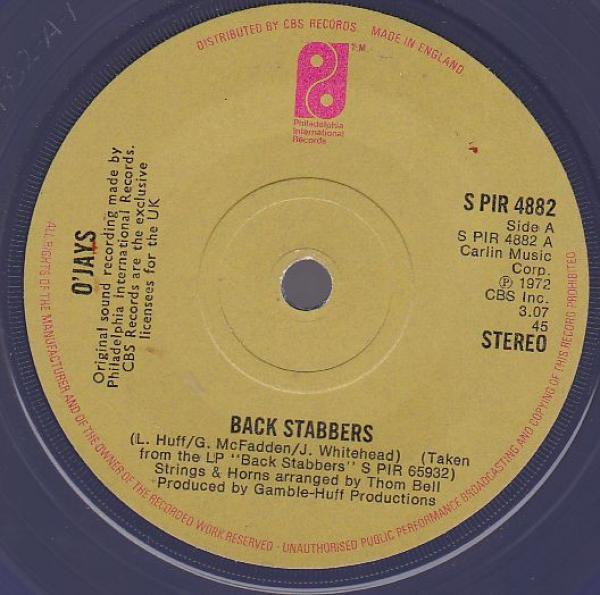 The O'Jays - Back Stabbers / Love Train