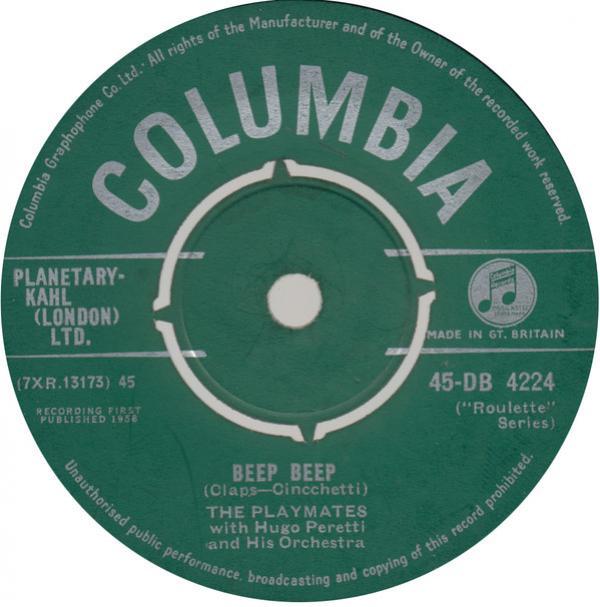 The Playmates, The Hugo Peretti Orchestra - Beep Beep