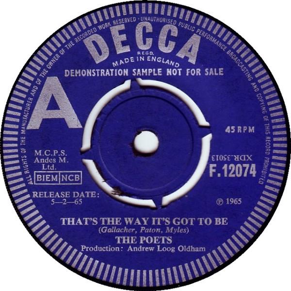The Poets (2) - That's The Way It's Got To Be