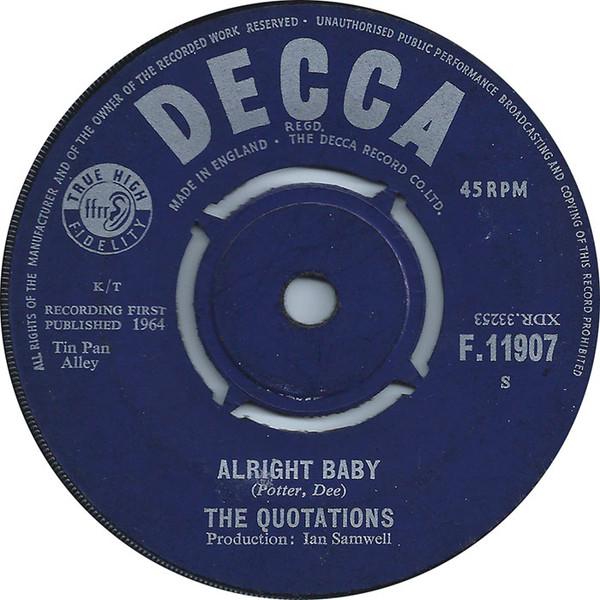 The Quotations (3) - Alright Baby