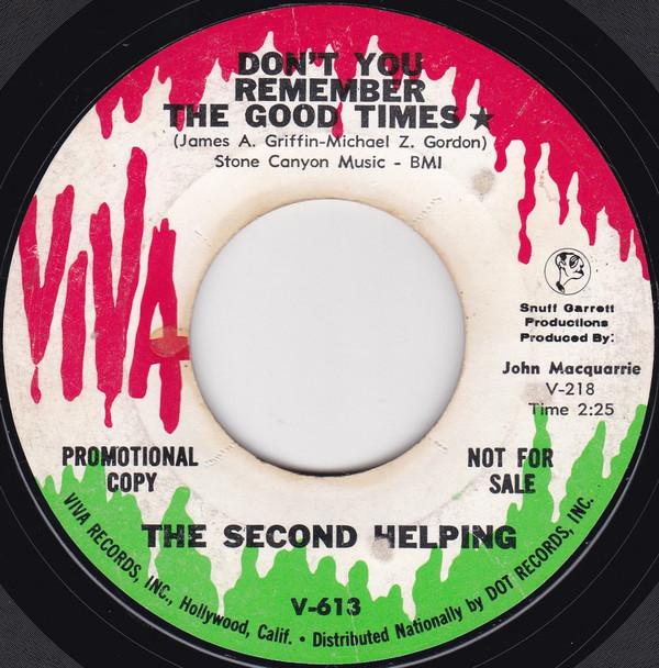 The Second Helping - Don't You Remember The Good Times