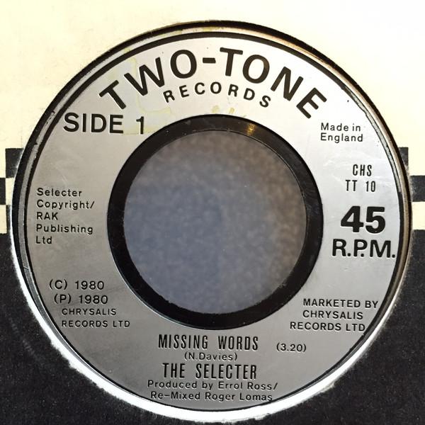The Selecter - Missing Words