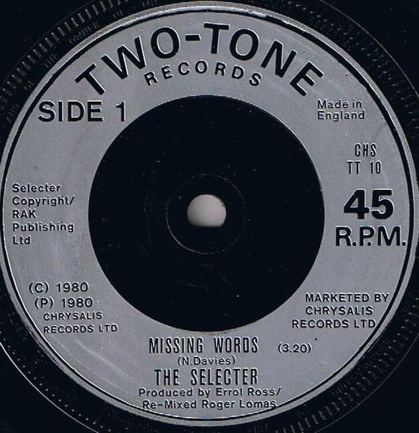 The Selecter - Missing Words