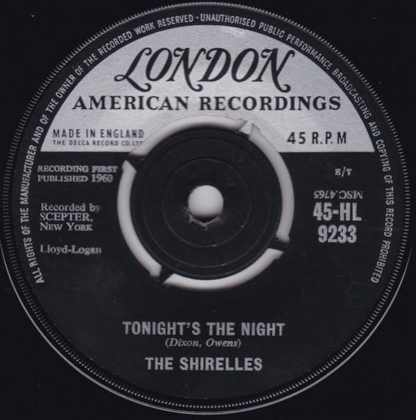 The Shirelles - Tonight's The Night / The Dance Is Over