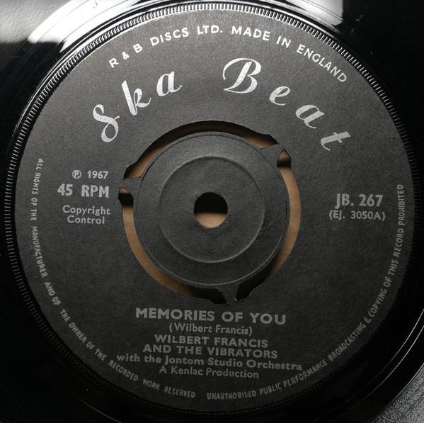 The Supersonics, The Vibrators (2), Wilbert Francis, The Jontom Studio Orchestra, Chuck Jacques - Memories Of You / Now That You Are Gone