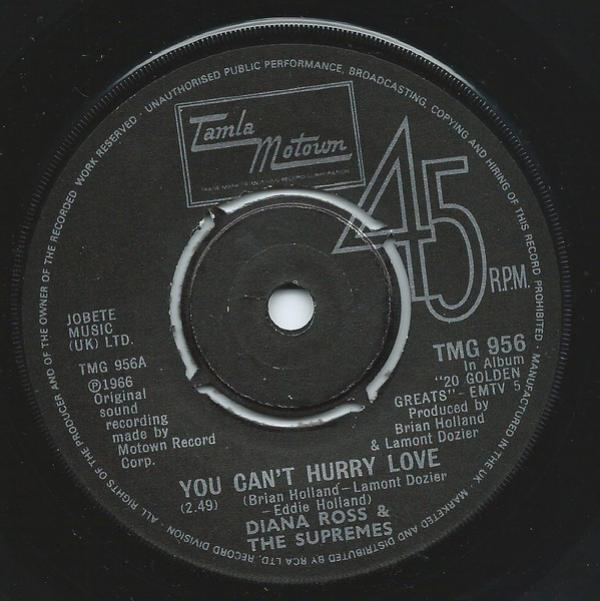 The Supremes - You Can't Hurry Love / The Happening