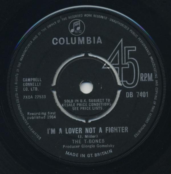 The T-Bones (2) - How Many More Times / I'm A Lover Not A Fighter