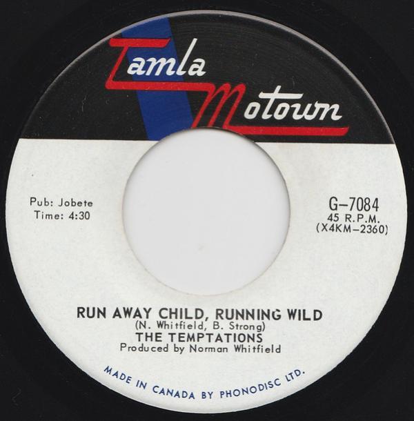 The Temptations - Run Away Child, Running Wild