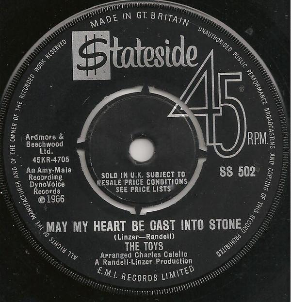The Toys - May My Heart Be Cast Into Stone / On Backstreet
