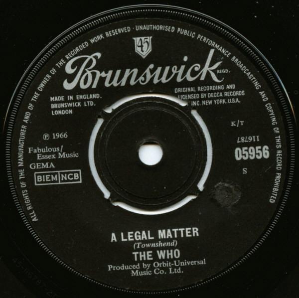 The Who - A Legal Matter