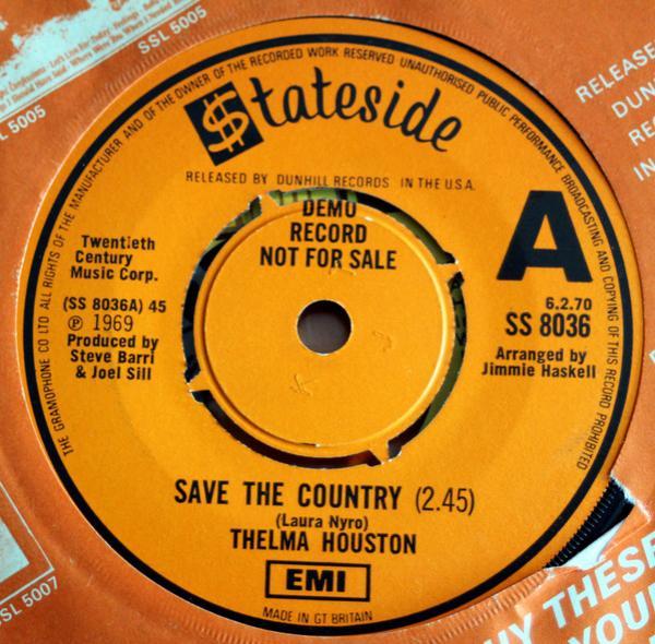 Thelma Houston - Save The Country / I Just Can't Stay Away