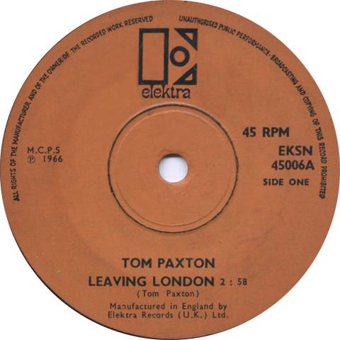 Tom Paxton - Leaving London