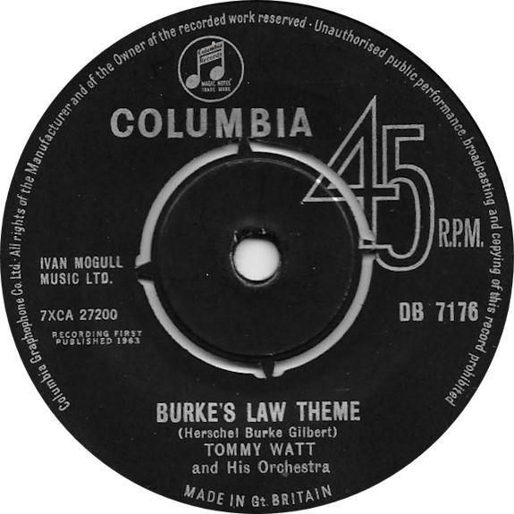 Tommy Watt And His Orchestra - Burke's Law Theme / Lapland Romance