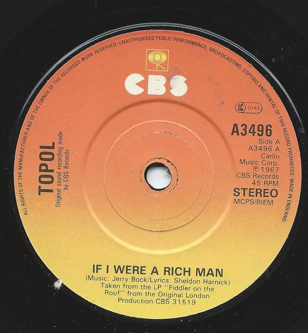Topol, Jonathan Lynn - If I Were A Rich Man/Miracle Of Miracles