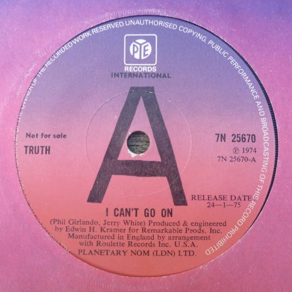 Truth (4) - I Can't Go On