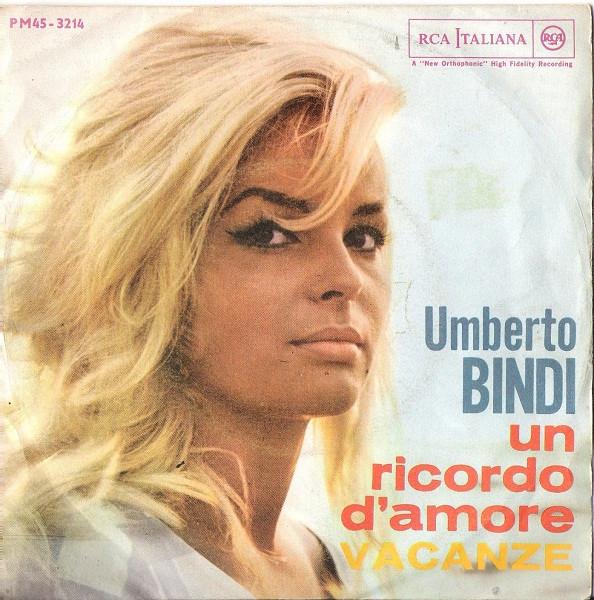 Umberto Bindi - Un Ricordo D'Amore / Vacanze