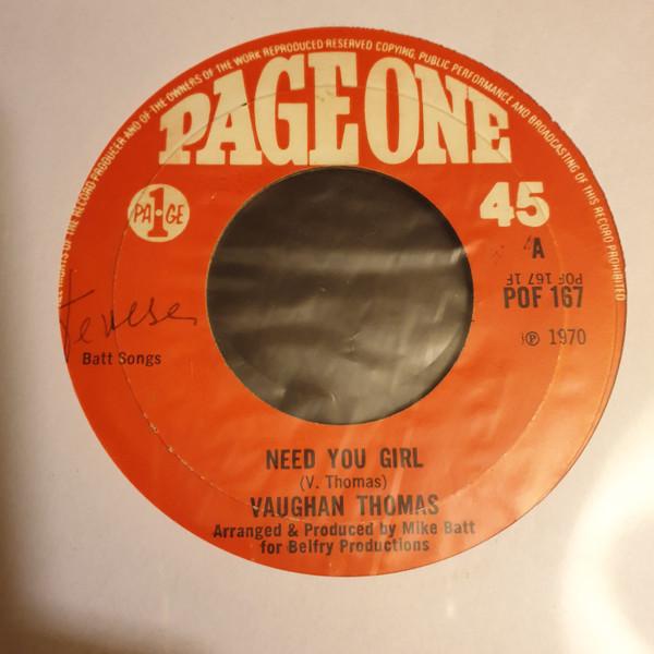Vaughan Thomas - Need You Girl