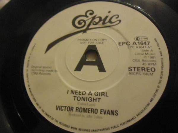 Victor Romero Evans - I Need A Girl Tonight / Two Timing