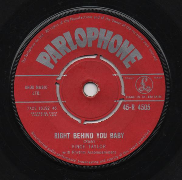 Vince Taylor And His Playboys - Right Behind You Baby / I Like Love