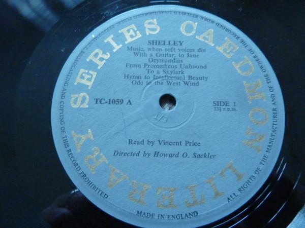Vincent Price (2) - Poems Of Shelley