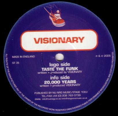 Visionary (4) - Taste The Funk / 20,000 Years
