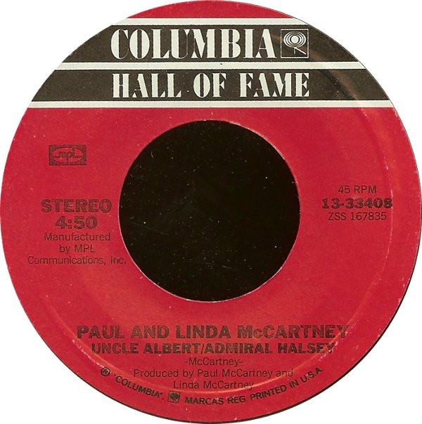 Wings (2), Paul & Linda McCartney - Jet / Uncle Albert/Admiral Halsey
