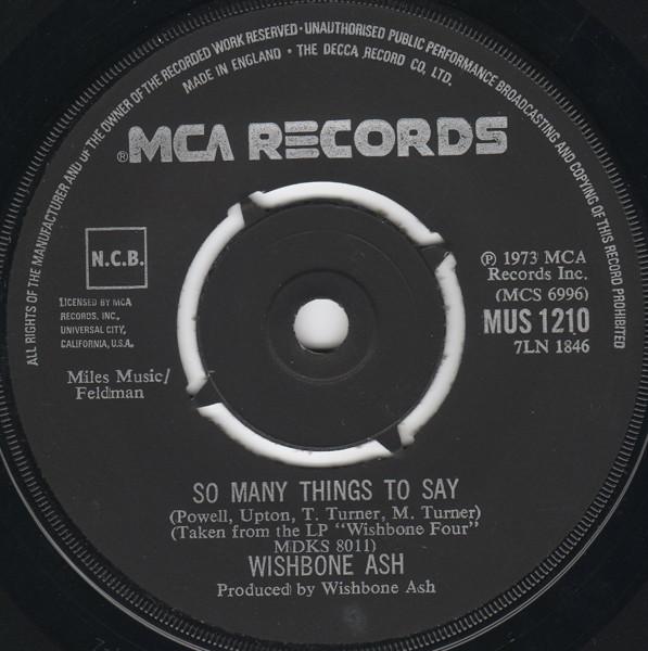 Wishbone Ash - So Many Things To Say